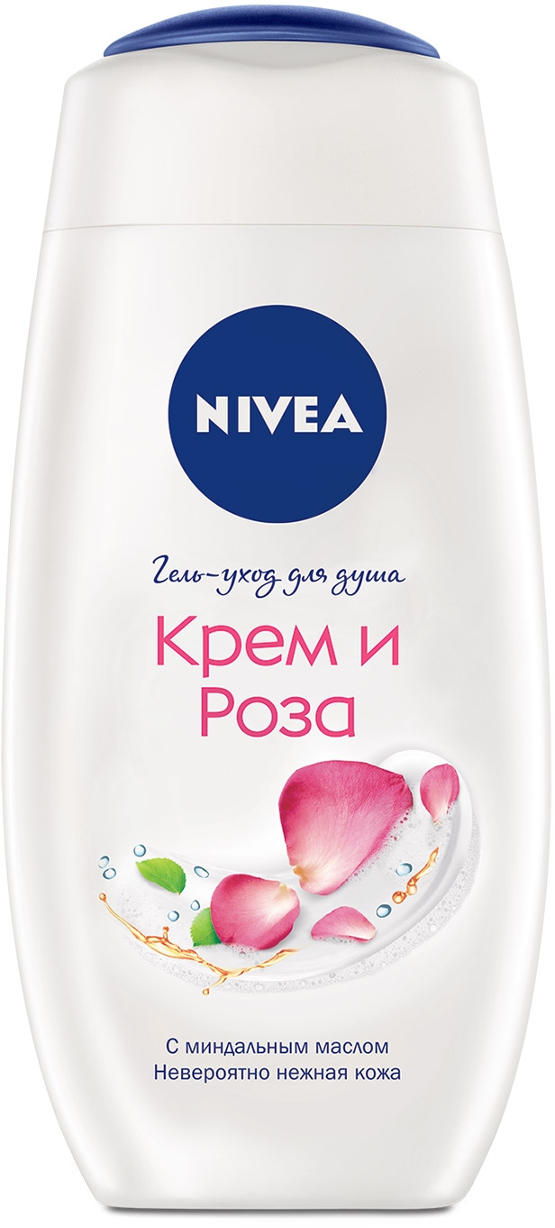 ROZETKA | Гель-уход для душа "Крем и Роза" с маслом миндаля Nivea 250ml ...
