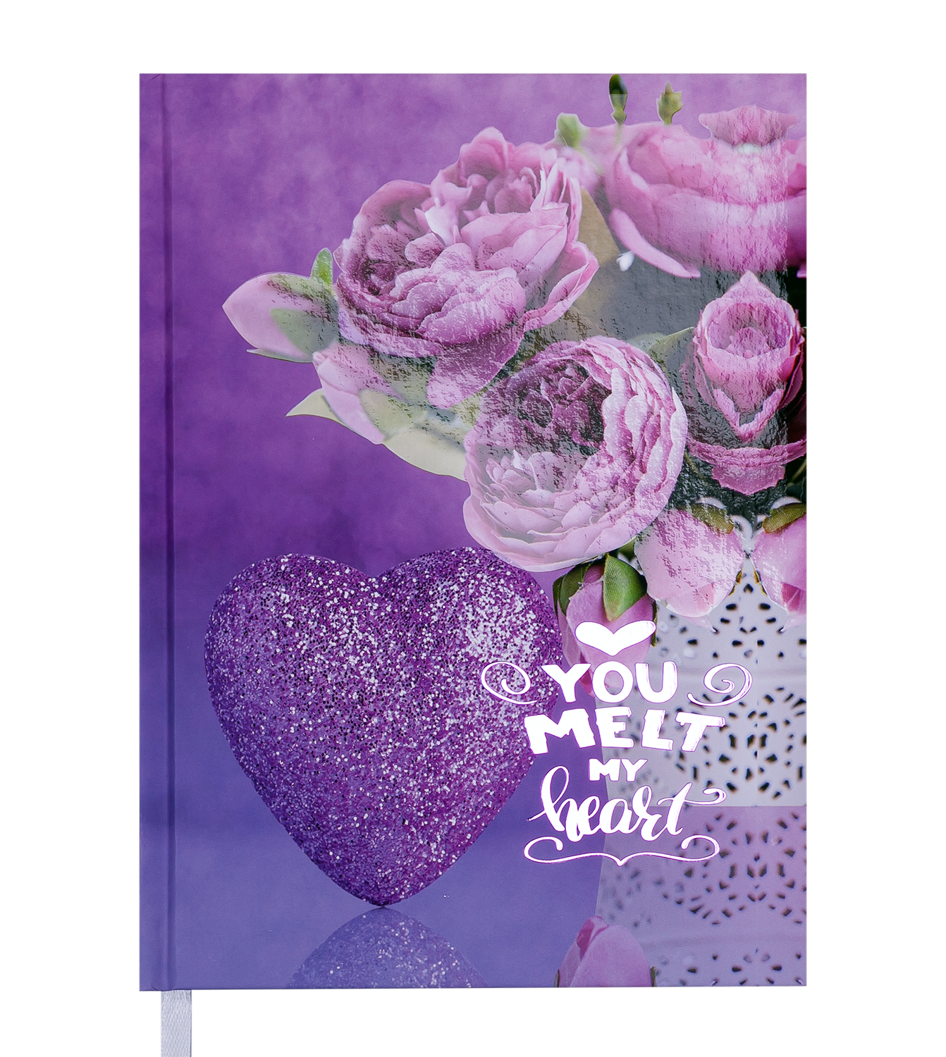 

Ежедневник недатированный Buromax Romantic A5 288 с. Фиолетовый (BM.2040-07)