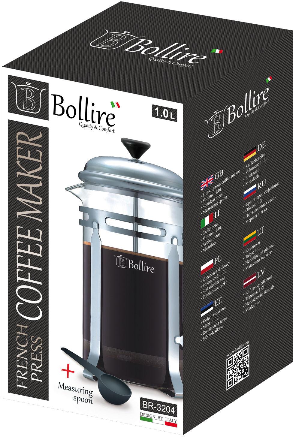 French-Press Coffee Maker 1.0 L - Bollire