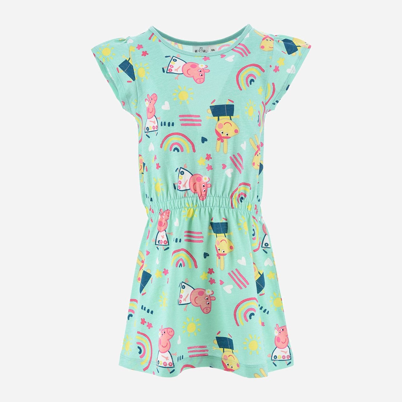 Акція на Дитяча літня сукня для дівчинки Disney Peppa Pig WE1146 104 см Бірюзова від Rozetka