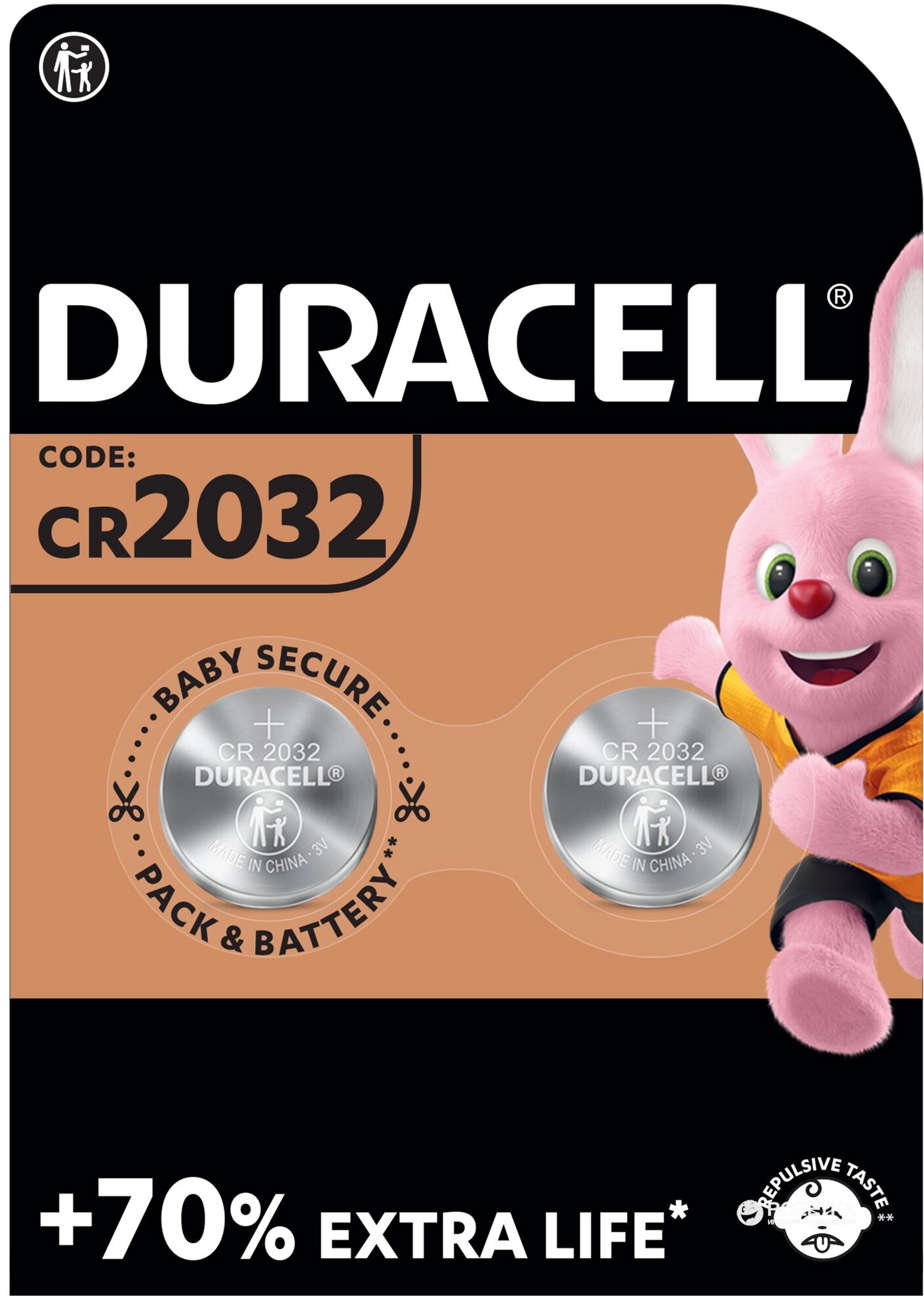 Bateria litowa duracell cr2032 dl2032 2szt. 