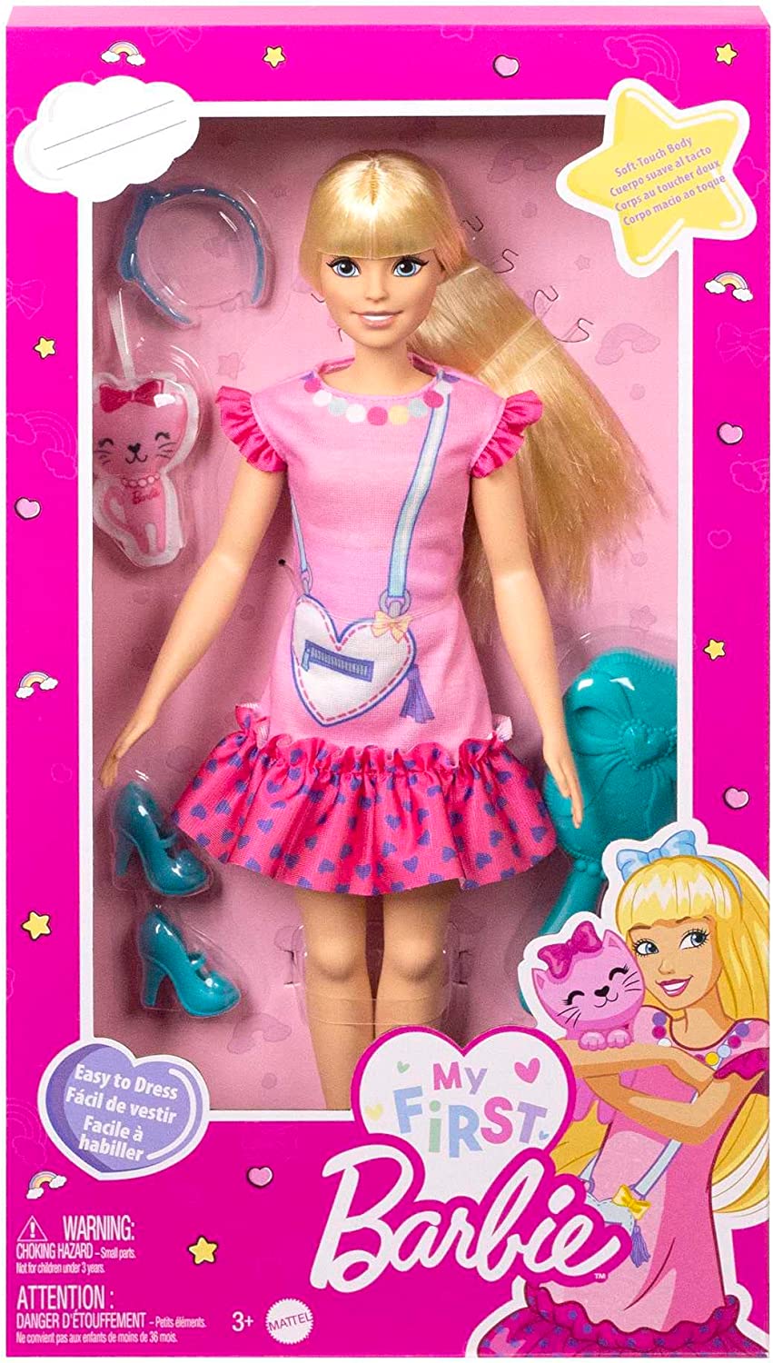 Кукла Моя первая Барби Блондинка Малибу My First Barbie “Malibu” Roberts  Doll, Blonde Hair with Kitten (HLL19) – фото, отзывы, характеристики в  интернет-магазине ROZETKA от продавца: Вuy here | Купить в Украине: