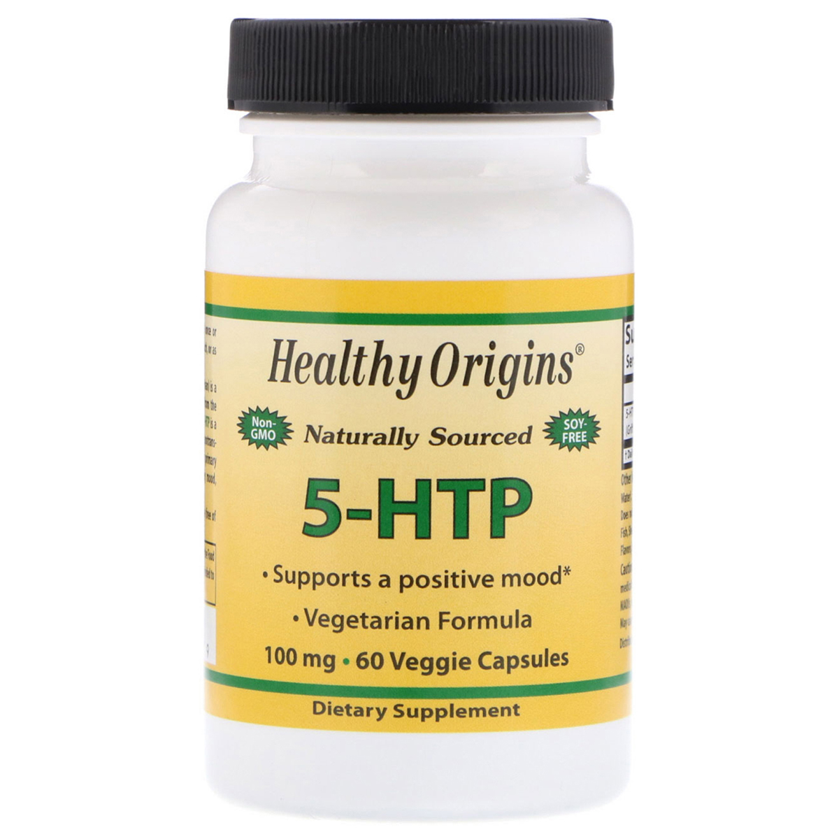 

Аминокислоты Healthy Origins 5-HTP (Гидрокситриптофан) 100 мг 60 гелевых капсул