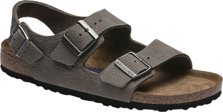 

Мужские сандалии Birkenstock Milano Soft Footbed Sandal Soft Whale Gray Nubuck 42