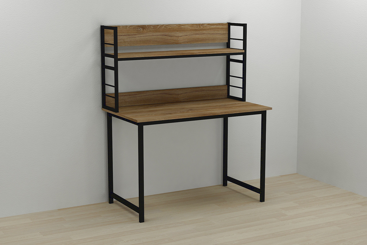 

Надстройка для стола Ferrum-decor Линкольн 60x140x28 Черный ДСП Дуб Таверна