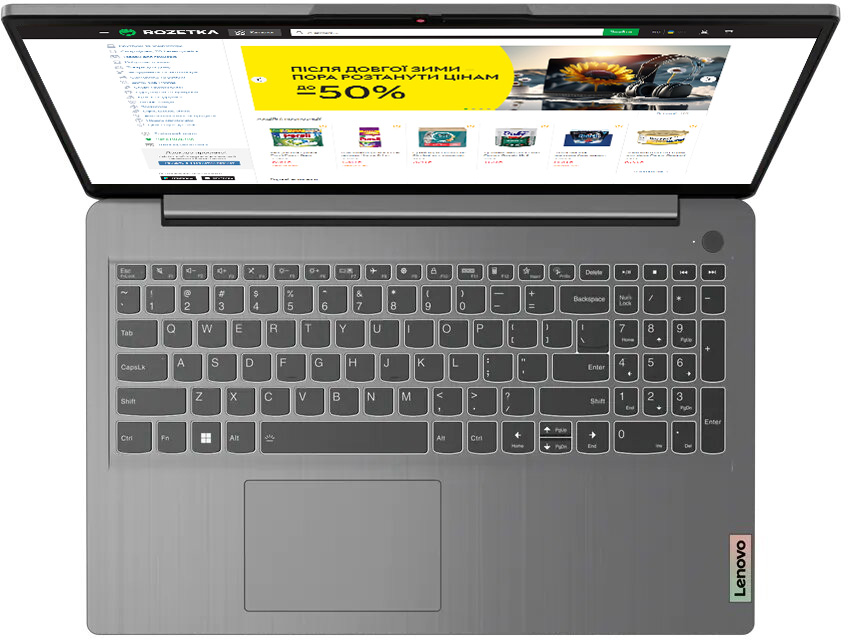 Ноутбук Lenovo IdeaPad SSD характеристики Grey 512 IPS 3 Arctic Full / ROZETKA 15IAU7 ГБ RAM / в | HD интернет-магазине отзывы, Intel 15.6\