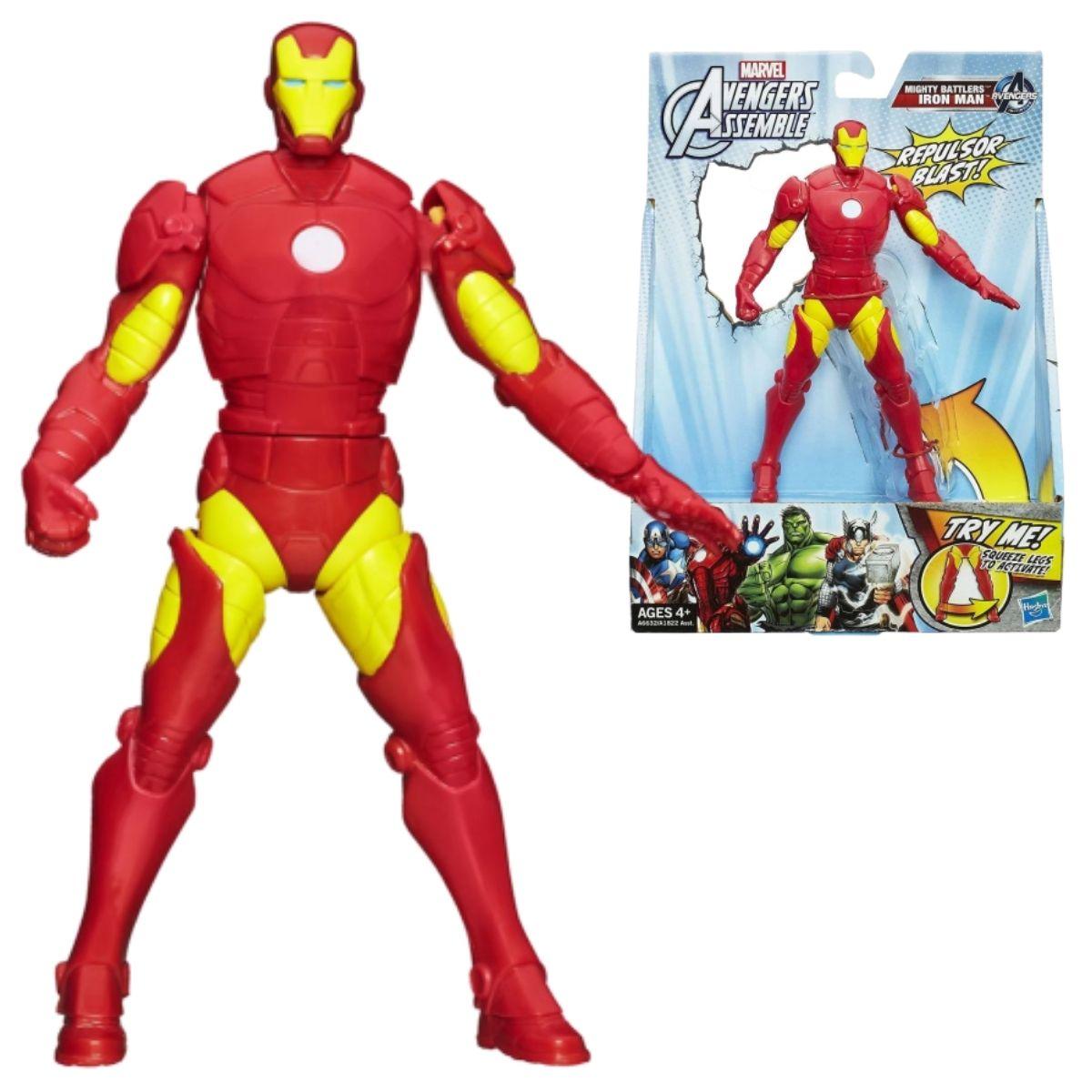 

Игровая подвижная фигурка супергерой Hasbro Железный Человек I-ManAvengers AssembleSqueezeLegs детская игрушка