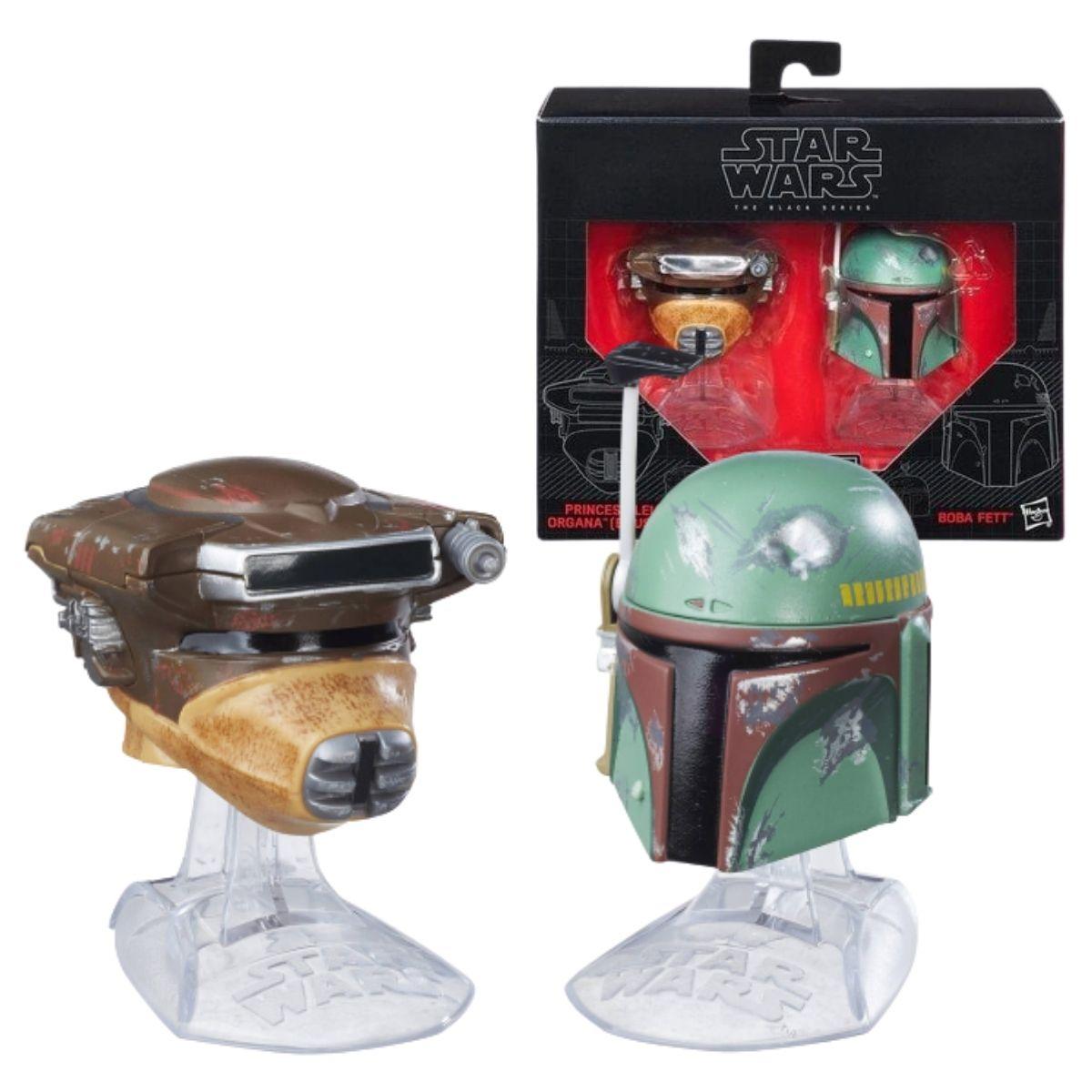 

Коллекционные минифигурки Hasbro мини-шлемы Боба Фетт и принцесса Лея Звездные войны Star Wars Black Series