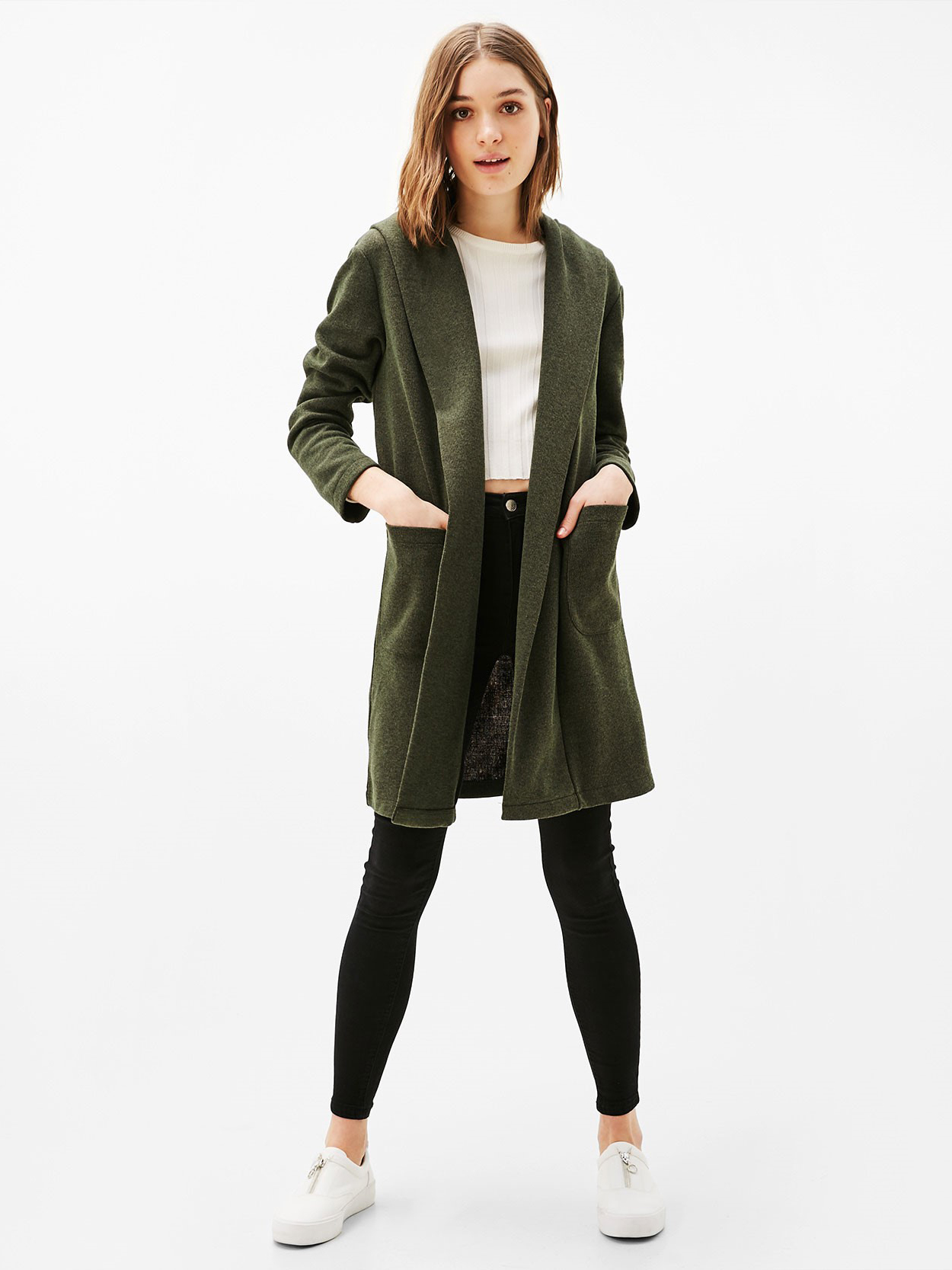 

Кардиган Bershka 01031296505 XS Хаки