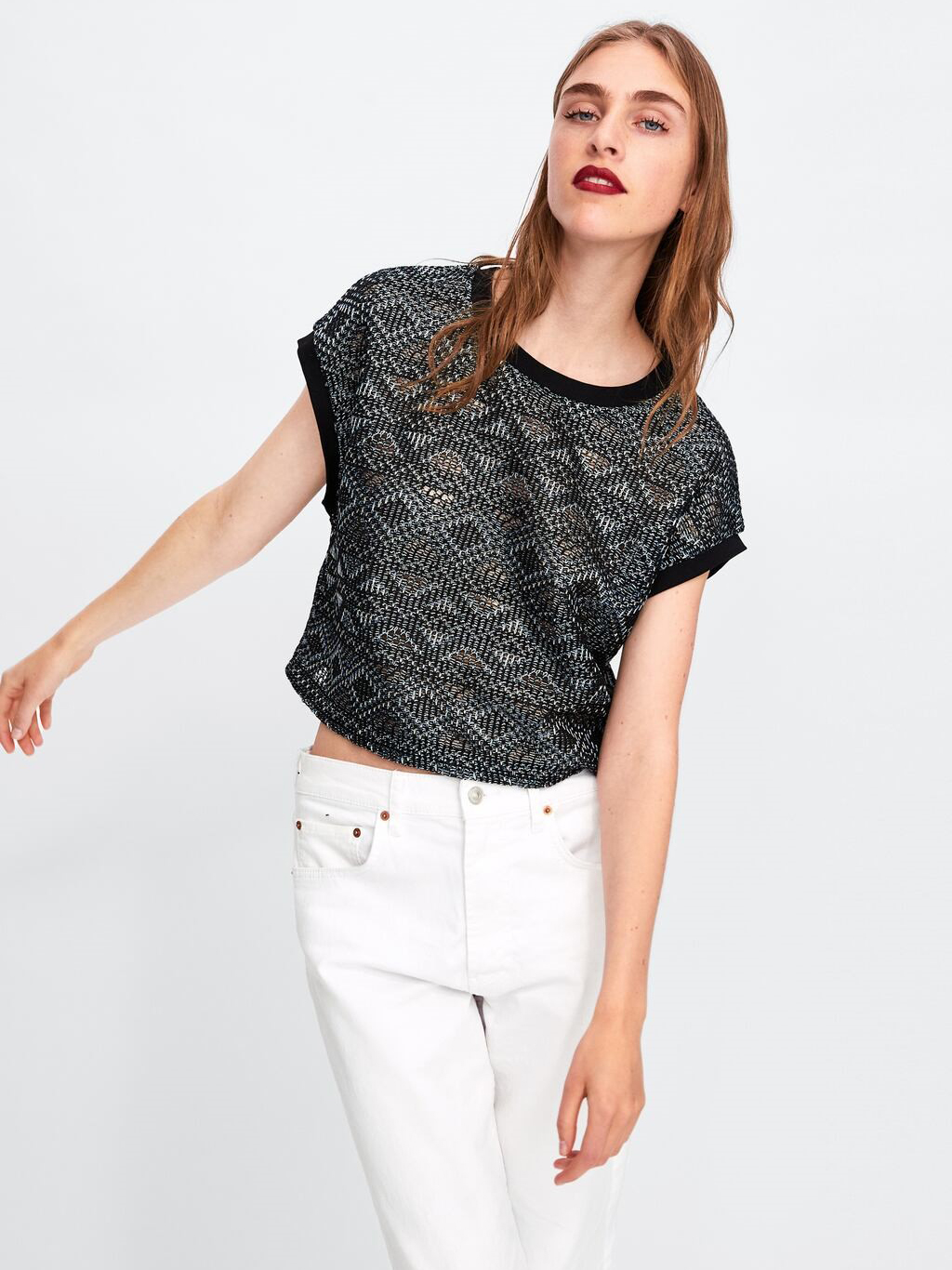 

Топ Zara 00264673030 L Принт