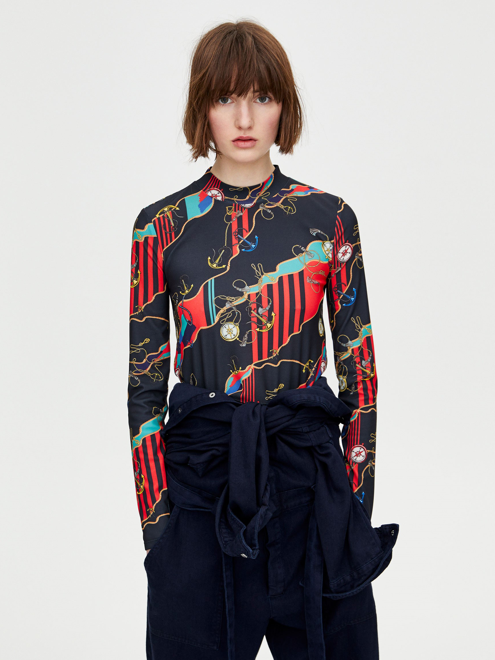 

Водолазка Pull & Bear 05246308401  Принт, Водолазка Pull & Bear 05246308401 L Принт