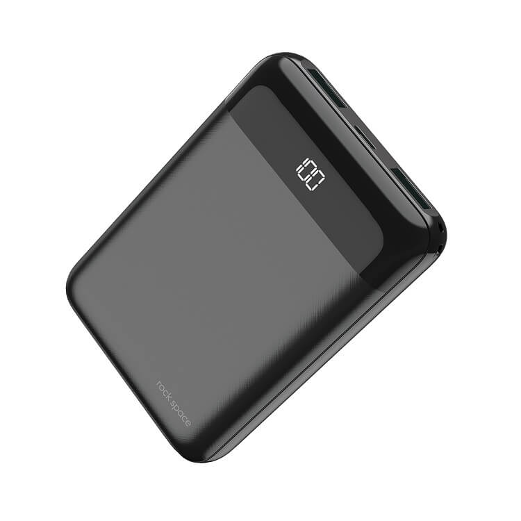 

Зовнішній акумулятор Power Bank Rock 10000mAh P63 Mini Display Black (PB-0028)