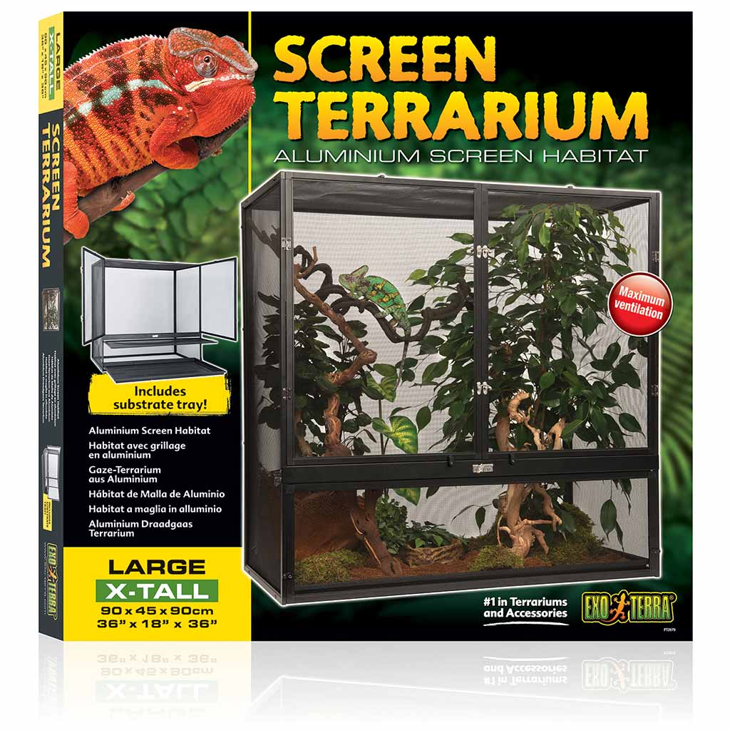 

Террариум каркасный сетчатый Exo Terra Screen Terrarium 90x45x90 см