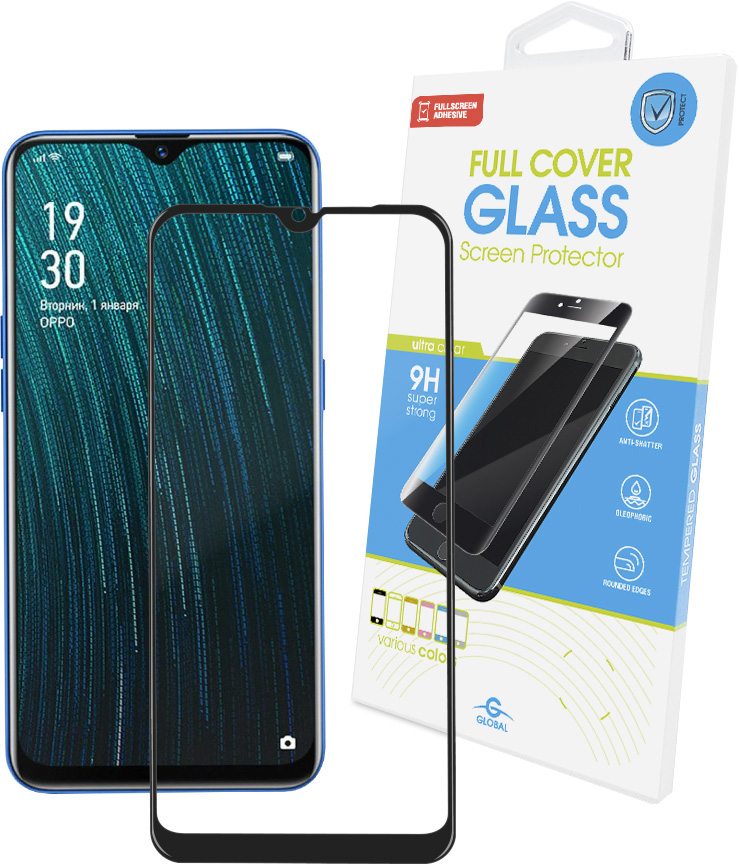 

Защитное стекло Global Full Glue для Oppo A5s Black