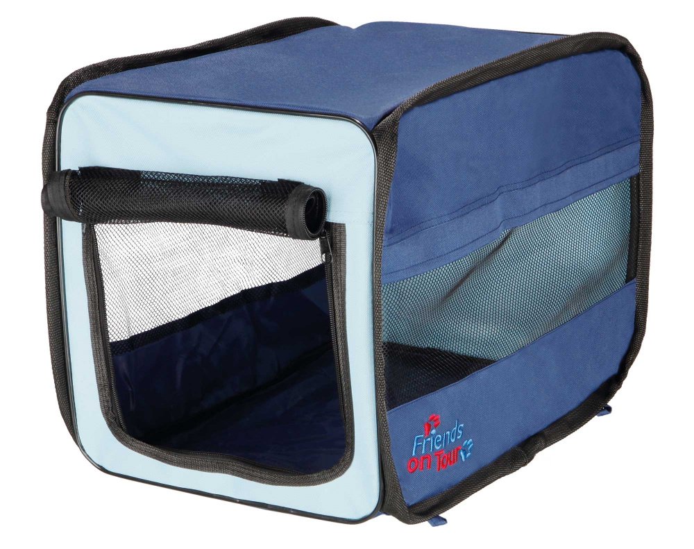 

Сумка-переноска Trixie "Twister Soft Kennel" S-M 50см × 52см × 76см синий с голубым (TX-39693)