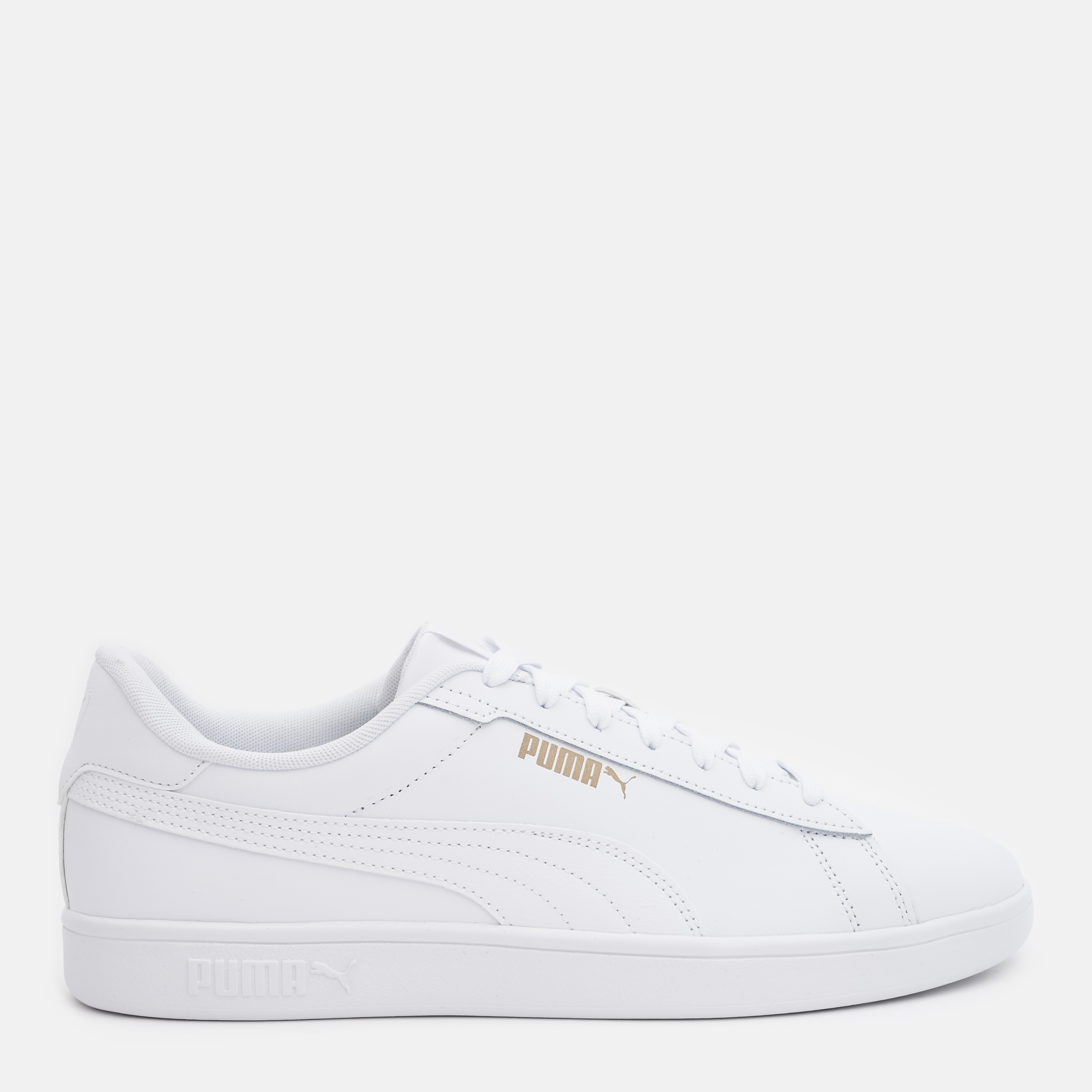 Акція на Чоловічі кеди низькі Puma Smash 3.0 L 39098701 47 (12UK) 31 см White-White-Gold від Rozetka