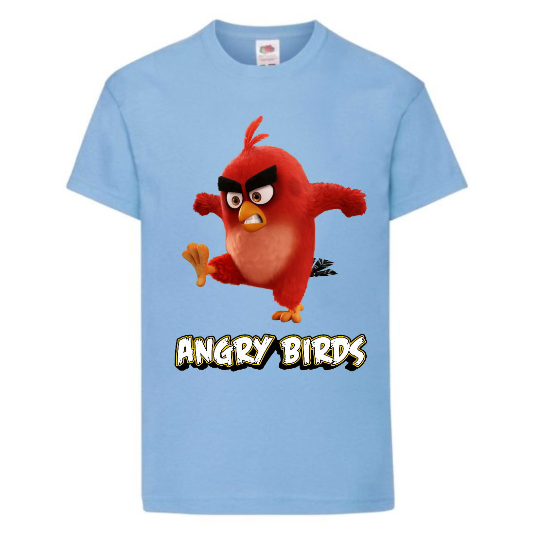 

Футболка детская Энгри Бердс (Angry Birds) светло-голубая (AB-red-angry-blue) 152 см