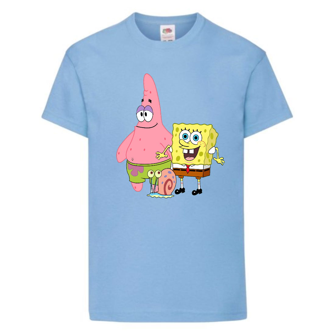 

Футболка детская Спанч Боб 1 (Sponge Bob) светло-голубая 164 см