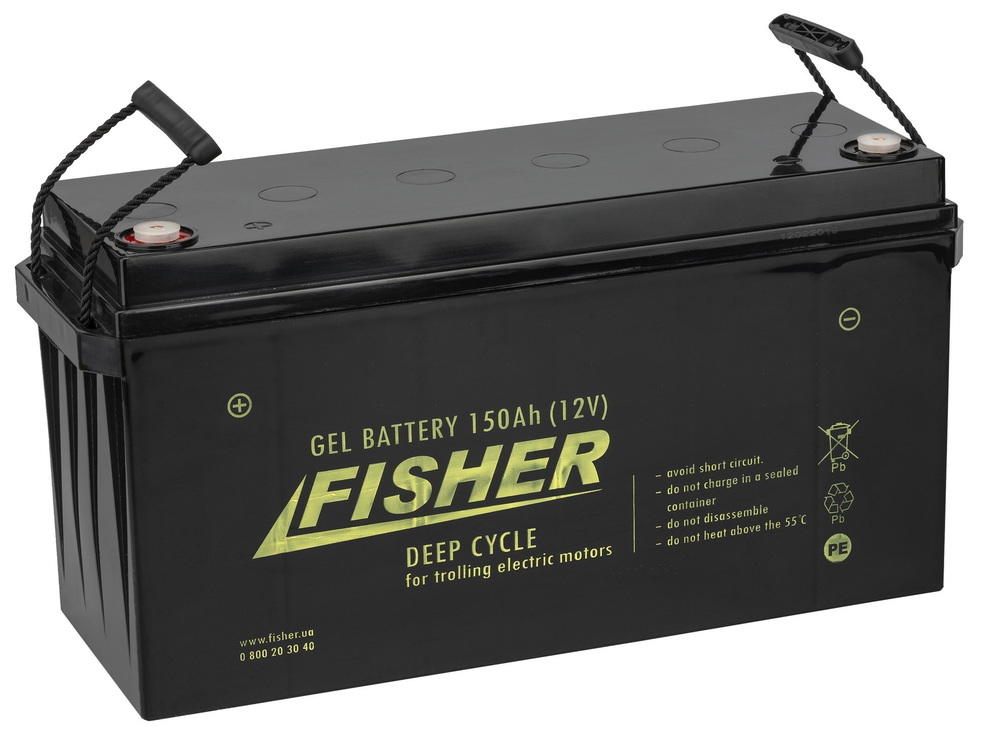Аккумулятор для лодочного мотора Fisher Gel 12V 150Ah (150AH gel ...