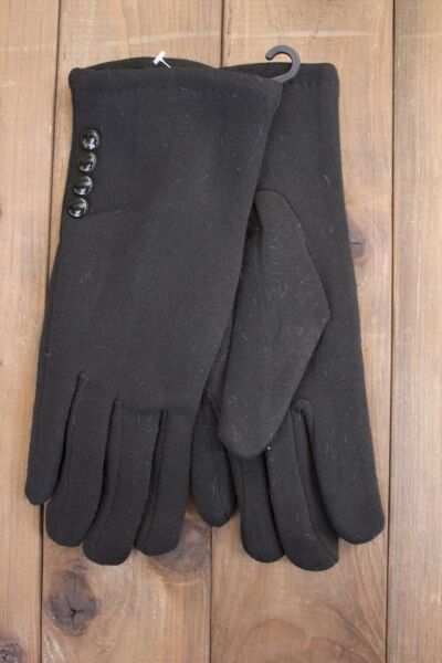 

Перчатки женские чёрные трикотажные 8152s2 M
