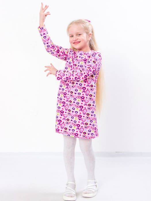 Акція на Дитяче плаття для дівчинки Носи своє 6004-043 128 см Сережки рожеві (p-9468-100020) від Rozetka