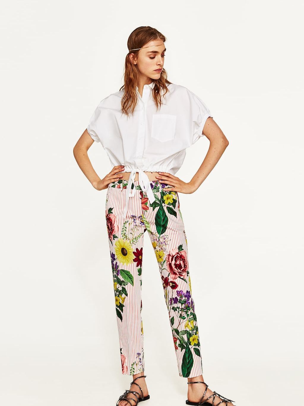 

Брюки Zara 07290049251 М Принт