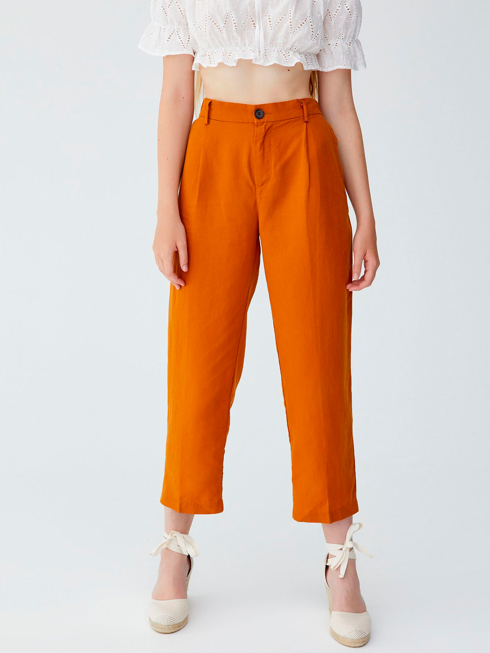 

Брюки Pull & Bear 09680326305 M Теракотовые
