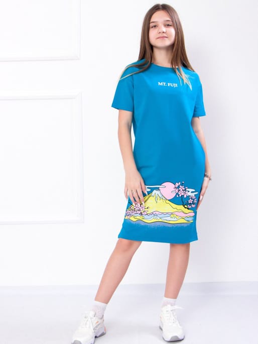 Акція на Підліткова літня сукня для дівчинки Носи своє 6260-057-33 158 см Бірюзова (p-6030-75437) від Rozetka