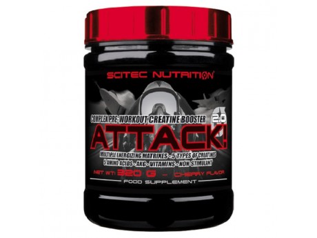 

Предтренировочный комплекс SCITEC NUTRITION Attack 2.0 (320 грамм) Вкус Груша