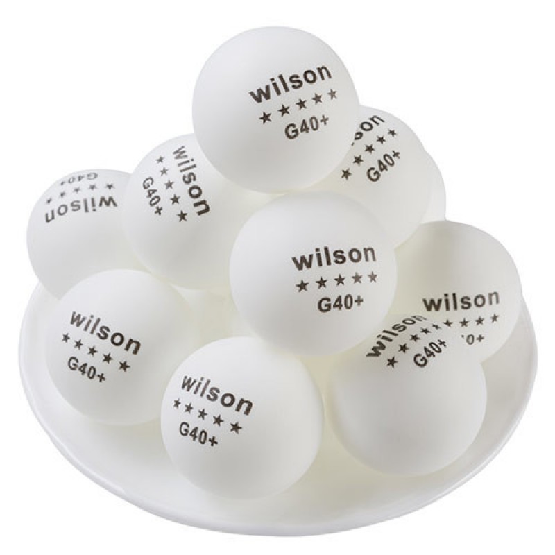 

Шарики для настольного тенниса Wilson G40+ ***, 144 шт, код: WLS144