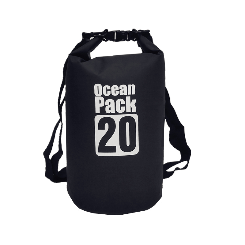 

Водонепроницаемая сумка рюкзак гермомешок с шлейкой на плечо Ocean Pack 20 л Black (HbP5821519)