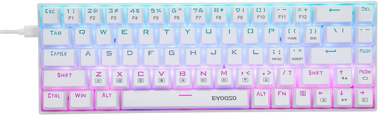 Компактная механическая клавиатура: 60% клавиш, металлическая панель ...