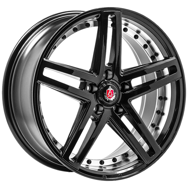 Автомобільний диск AXE Wheels EX20 Gloss Black Polished Barrel R19 W8.5 ...