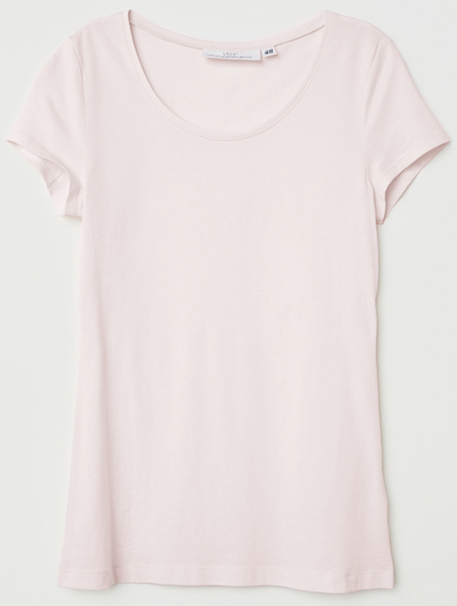 

Футболка H&M 2982434 M Светло-розовая