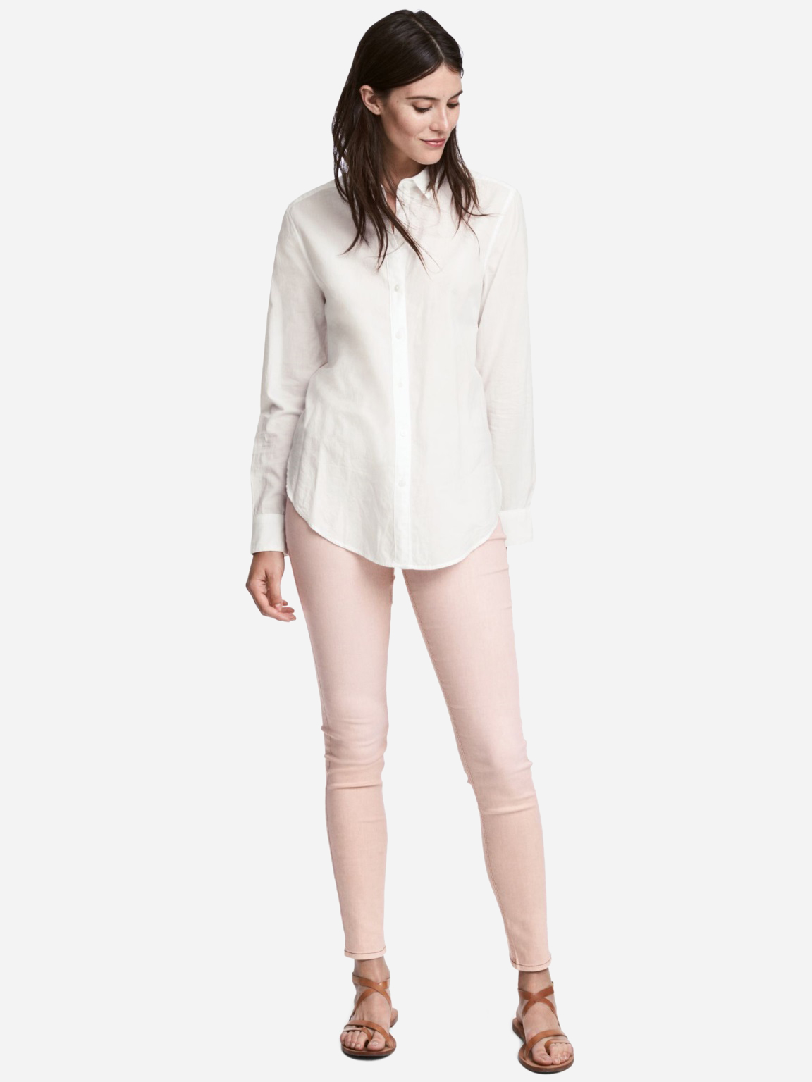 

Джеггинсы H&M 05183296 44 Пудровые с розовым