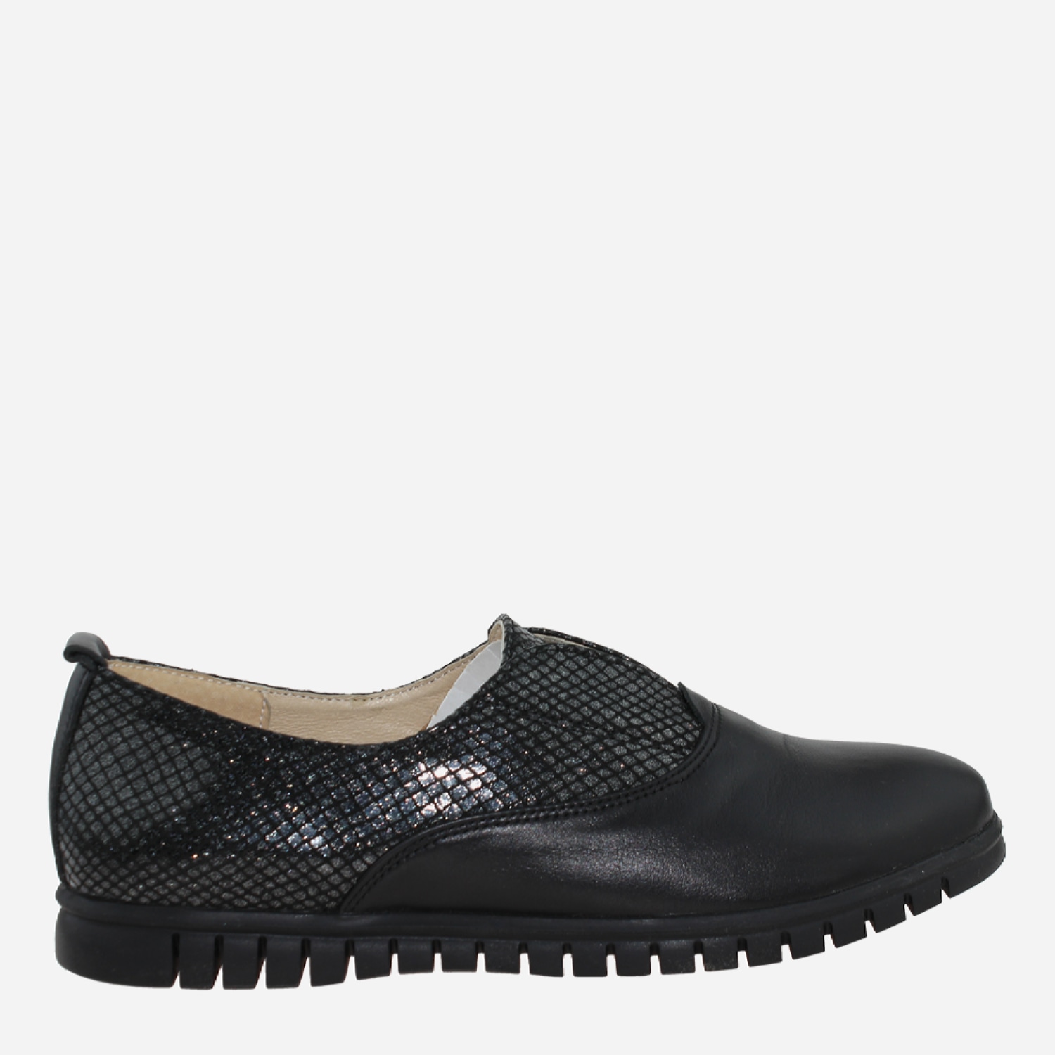 Акція на Жіночі туфлі зі шкіри Classic Style R1876 37 23.5 см Чорні від Rozetka
