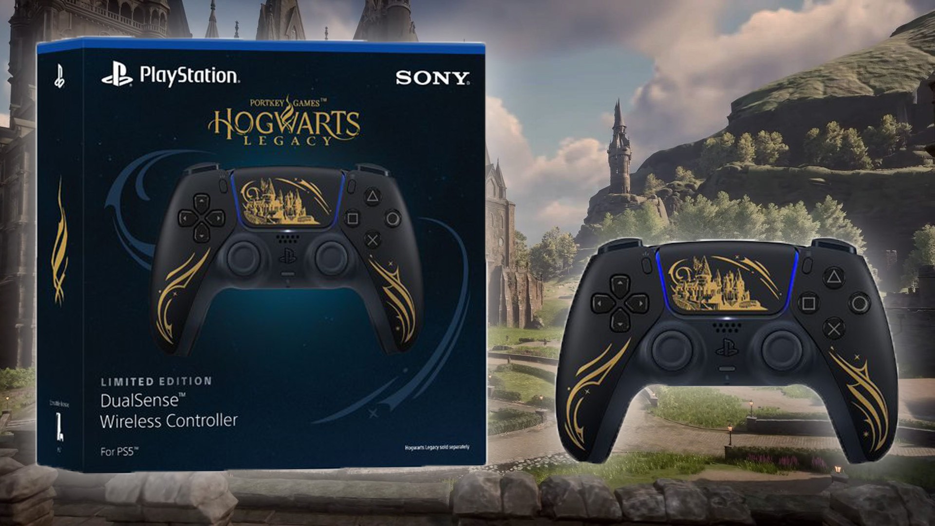 Геймпад Беспроводной контроллер Sony PlayStation (PS5) Limited Edition  DualSense Hogwarts Legacy Black-Gold – фото, отзывы, характеристики в  интернет-магазине ROZETKA от продавца: Mr. Doni | Купить в Украине: Киеве,  Харькове, Днепре, Одессе, Запорожье,