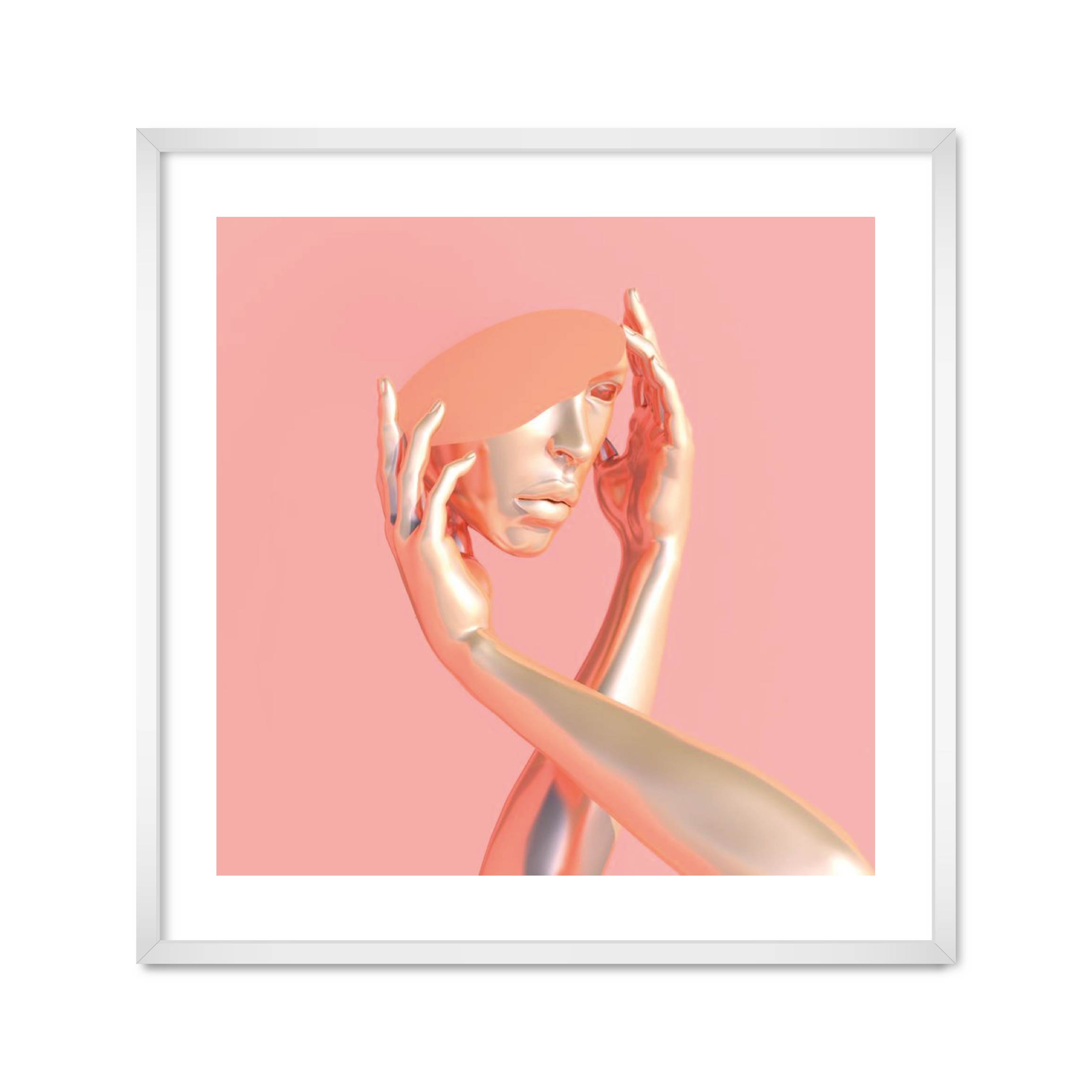 

Постер "Hands" с антибликовым стеклом 45 x 45 см в белой рамке