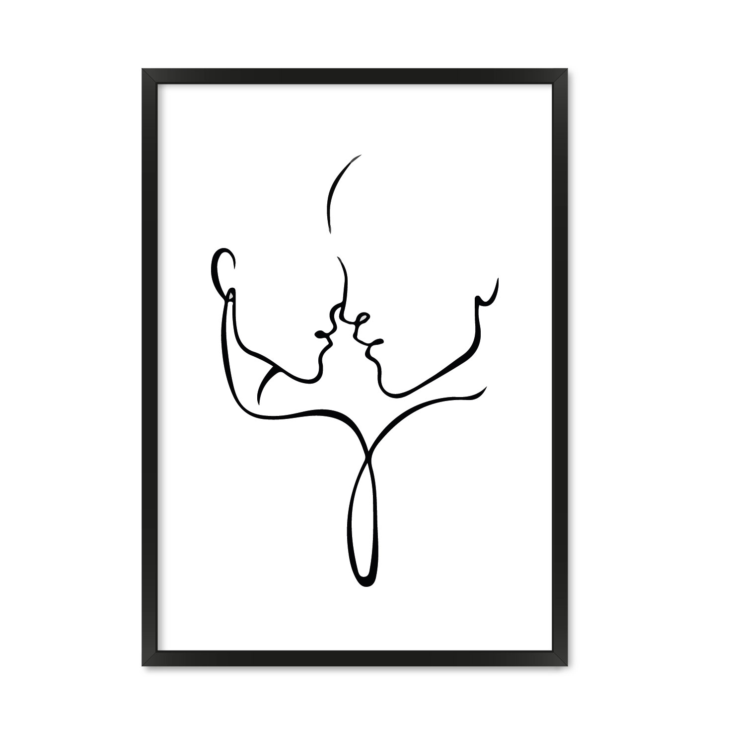 

Постер "Almost Kissing*" с антибликовым стеклом 420x594 мм в чёрной рамке