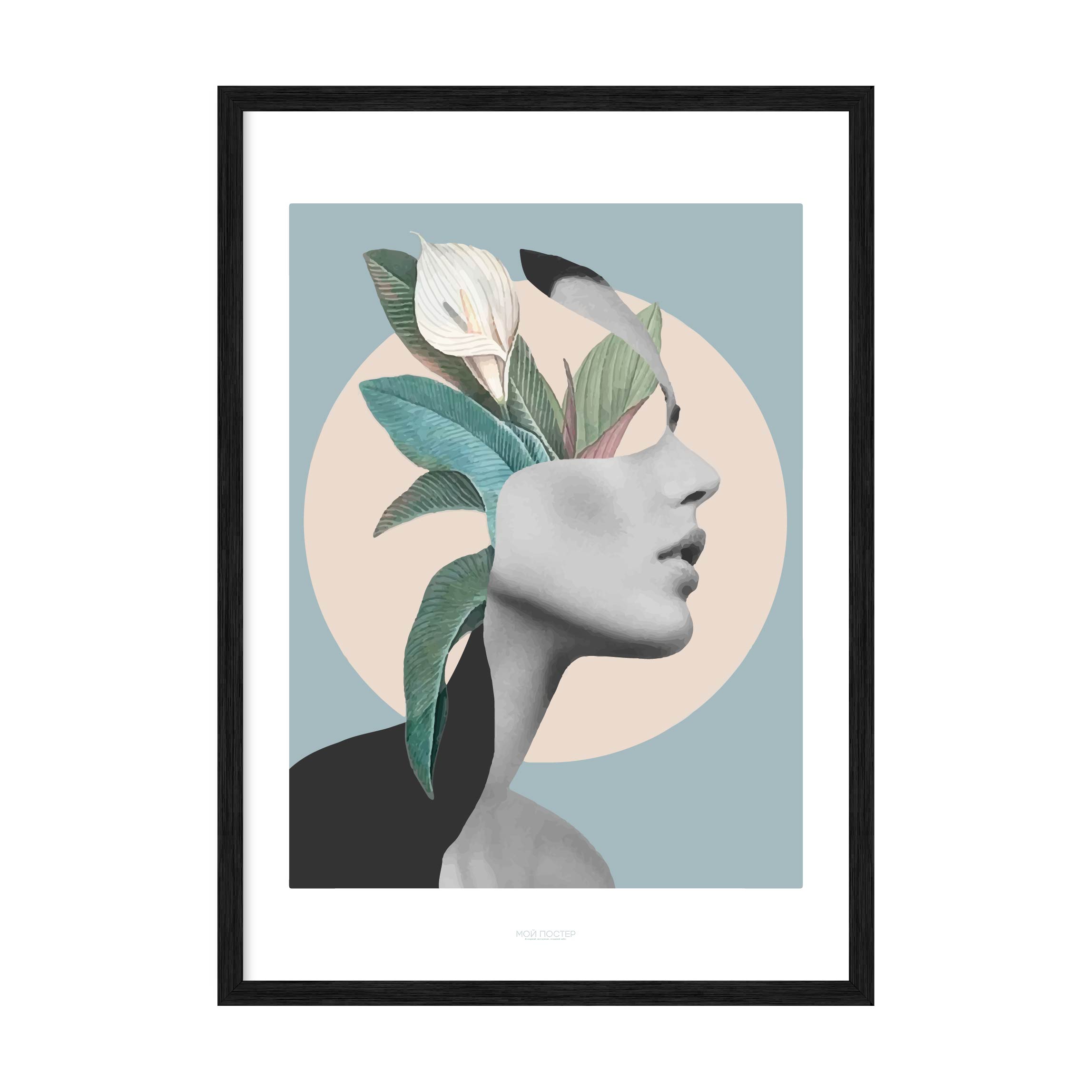 

Постер "GIRL ART #12" с антибликовым стеклом 297x420 мм в чёрной рамке