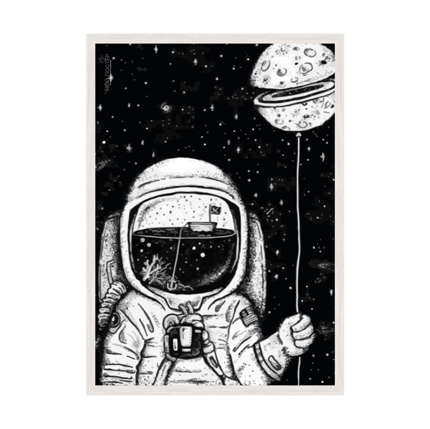 

Постер "Tale a moon" без стекла 596x840 мм в белой рамке