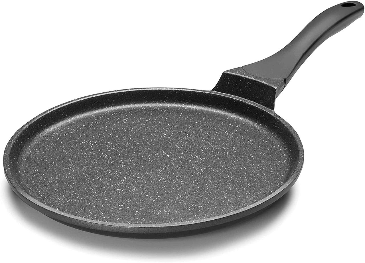 

Сковорода блинная Lacor Eco-Piedra Black из алюминия с антипригарным покрытием 26х1.8см