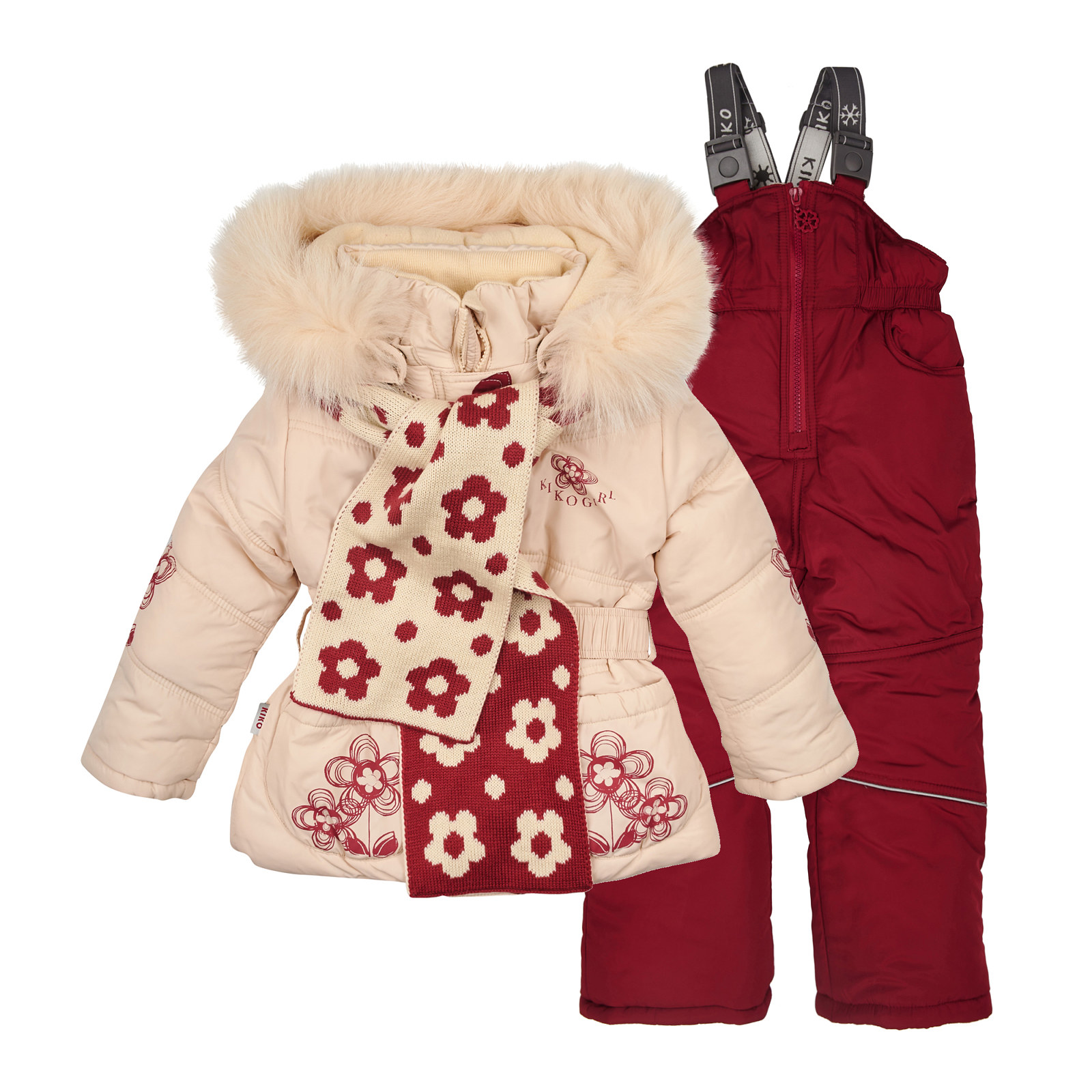

Костюм зимний Kiko/Donilo 3727 86 см Бежевый