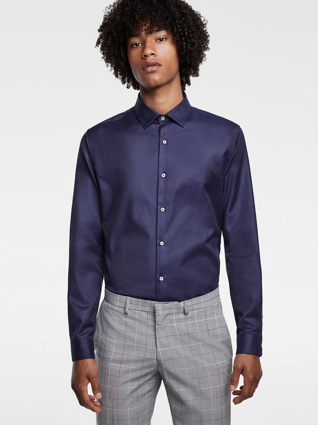 

Рубашка Zara 05588300401 S Синяя