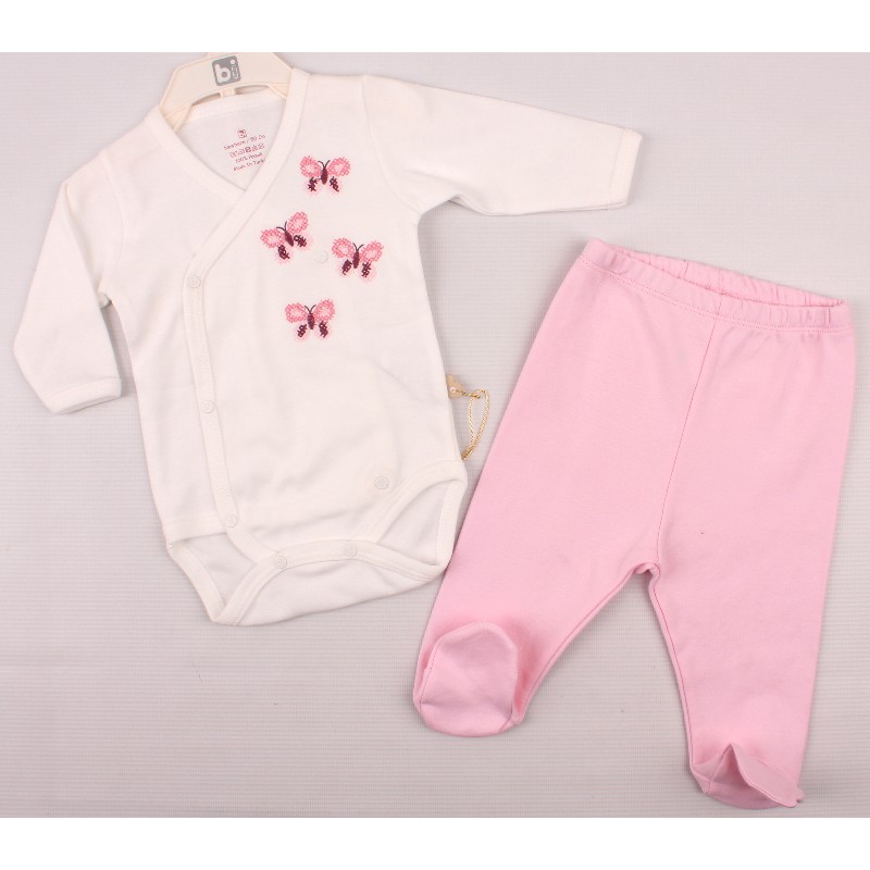 

Боди + Повзуни для девочки BIBABY 56442 50 см розовый
