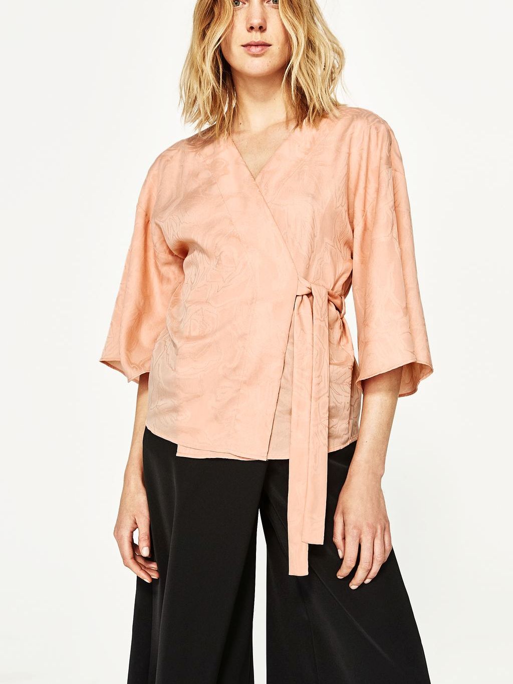 

Блузка Zara 09878051622 М Пудра