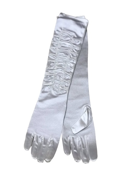 

Перчатки атласные со сборкой Vende  белые (ts-02355, Перчатки атласные со сборкой Vende One Size белые (ts-02355)