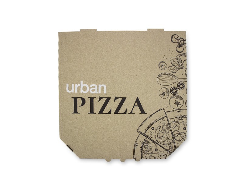 

Коробка для пиццы APCup Квадратная 300*300*39 100 шт Бурая с лого URBAN