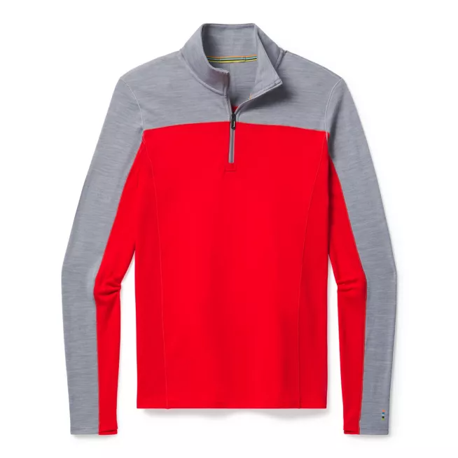 

Термокофта Smartwool Merino Sport 250 Long Sleeve 1/4 Zip  Серый-Красный, Термокофта Smartwool Merino Sport 250 Long Sleeve 1/4 Zip M Серый-Красный
