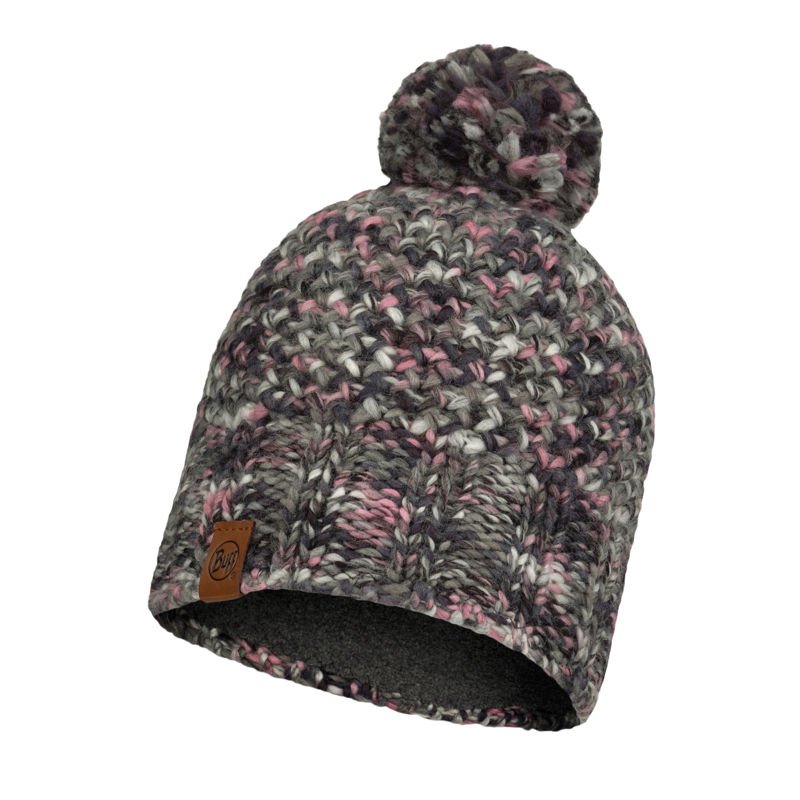 

Шапка Buff Knitted & Polar Hat Margo Серый-Розовый